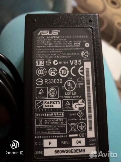 Зарядное устройство на асус и леново, оригинал, но