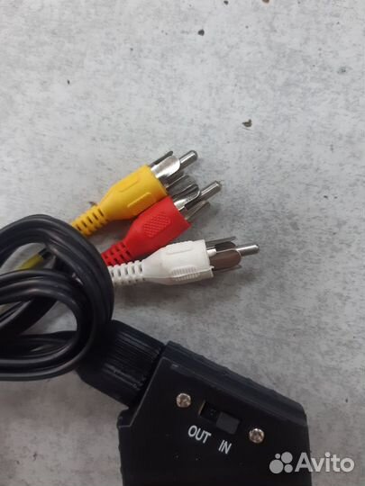 Кабель соединительный Scart - 3xRCA Функция In-Out