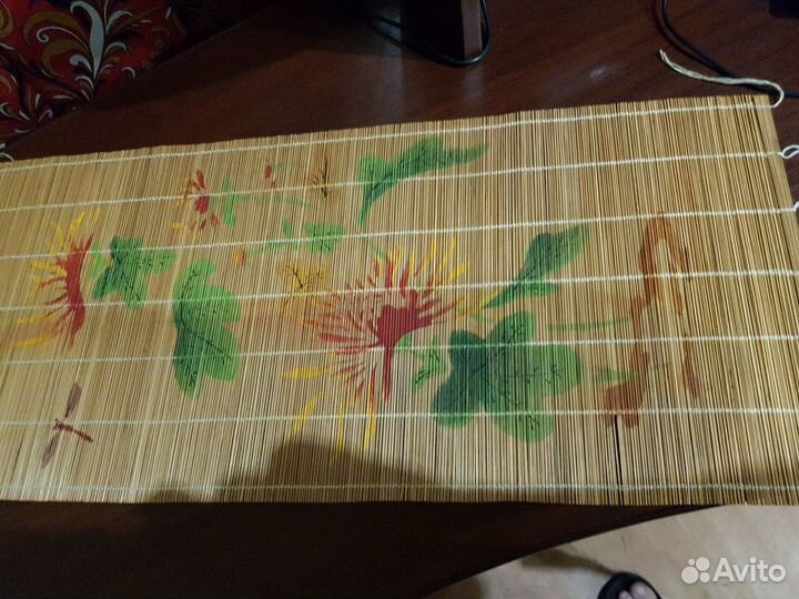 Картина на бамбуке