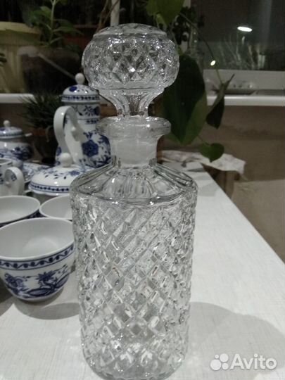 Штофф хрустальный Богемия. Чехия