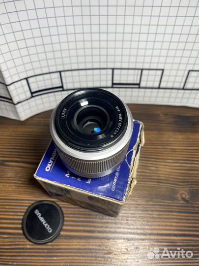 Объектив panasonic lumix 25mm f/1.7 (H-H025)