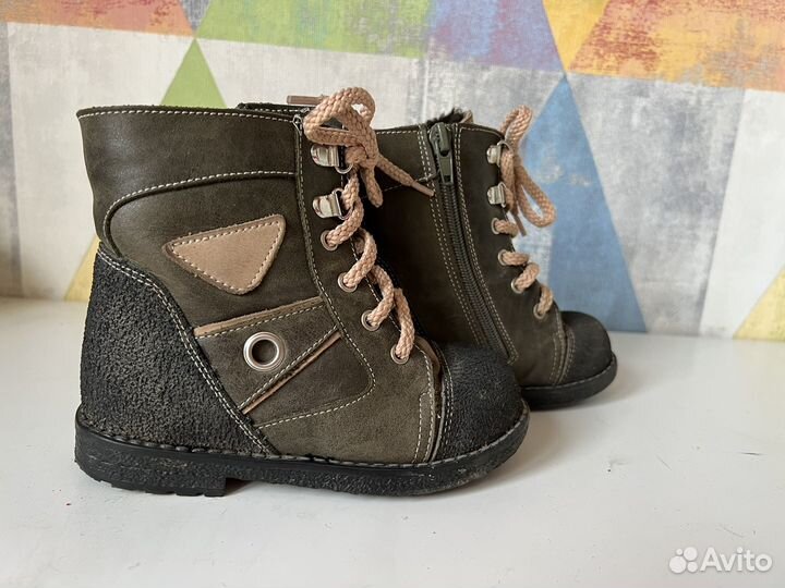 Ботинки зимние 25р натуральный мех