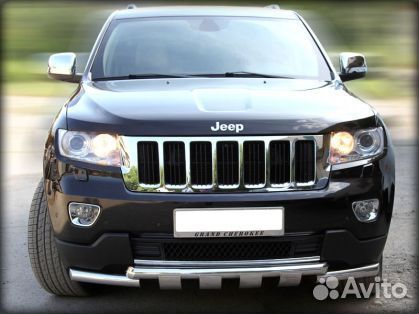 Дуга по низу бампера Jeep Grand Cherokee 2010-2013
