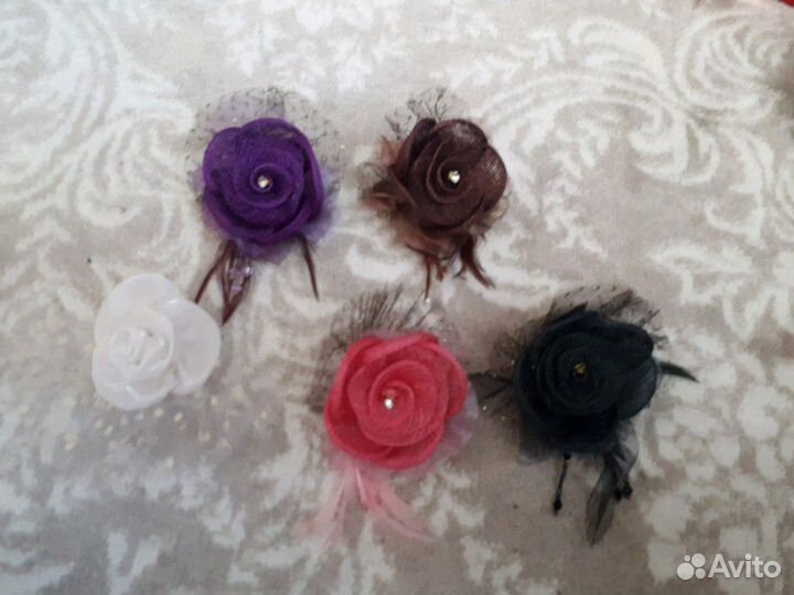 Цветок брошка заколка