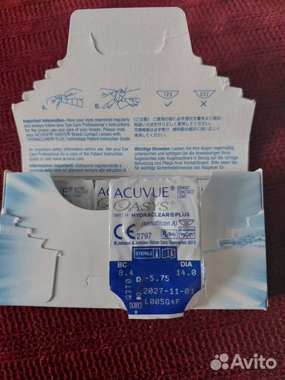 Линзы контактные acuvue oasys двухнедельные