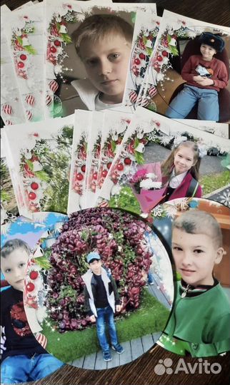 Шар новогодний с фотографией и магниты