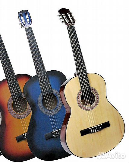 Гитара 1/2 детская новая светлая деерево липа/клен