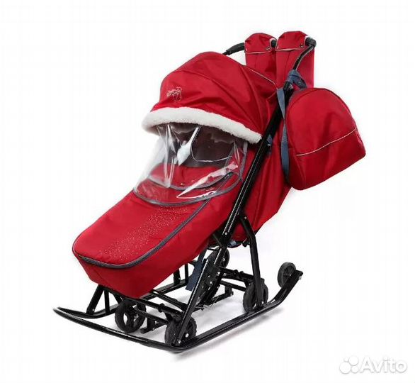 Санки Pikate snowman, бордо