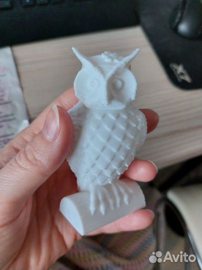 Фигурка игрушка сова из пластика