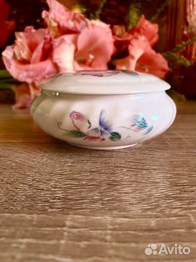 Фарфоровые шкатулки, винтаж. Англия