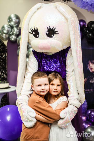 Зайка на праздник, аниматор, ростовая кукла