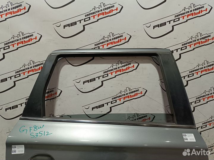 Дверь mitsubishi outlander GF2W GF3W GF4W GF7W GF8W GG2W GG3W 5730B390 задняя правая серый, U17 S351