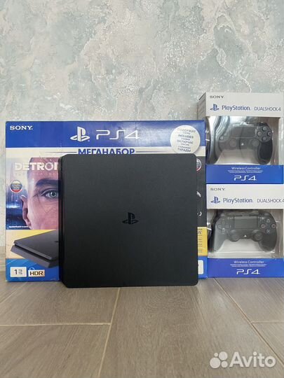Sony PS4 slim 1tb + 140 игр