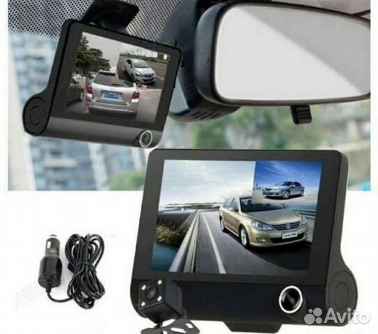 Видеорегистратор с 3 камерами