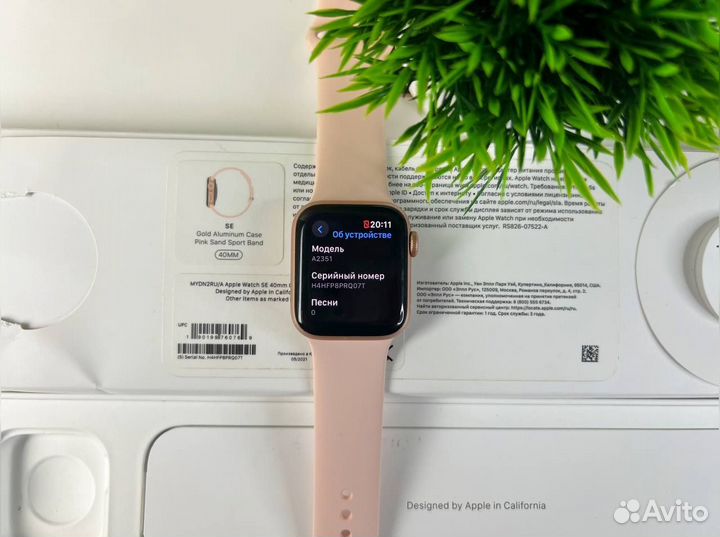 Часы apple watch se 40 mm акб 89