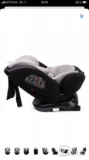 Детское автокресло от 0+ babyton multi stage