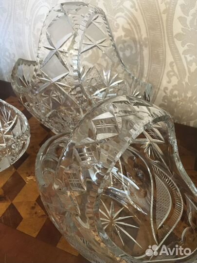 Вазы хрусталь ГДР 1962 года