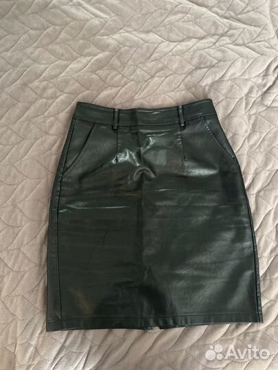 Кожаная юбка
