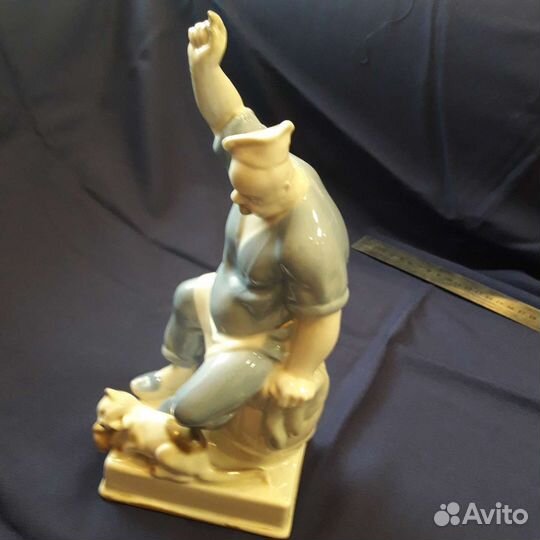 Статуэтка фарфор Повар и Кот