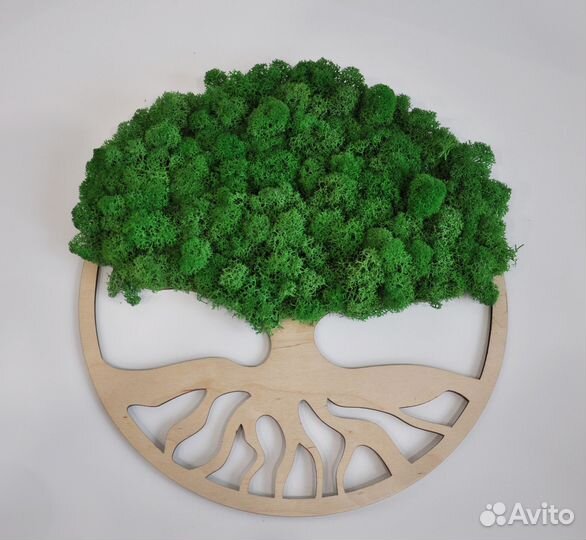 Панно декоративное с стабилизированным мхом