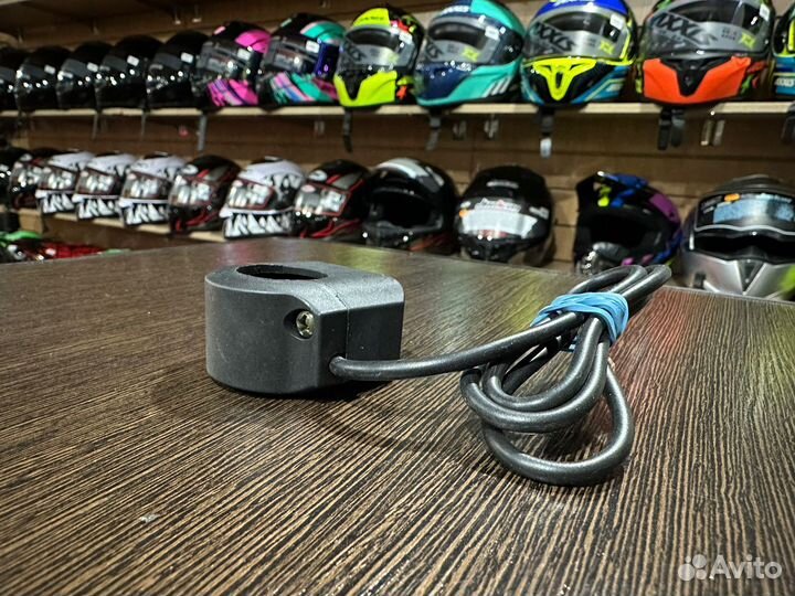 Выключатель на руль мото 1 кнопка для мото