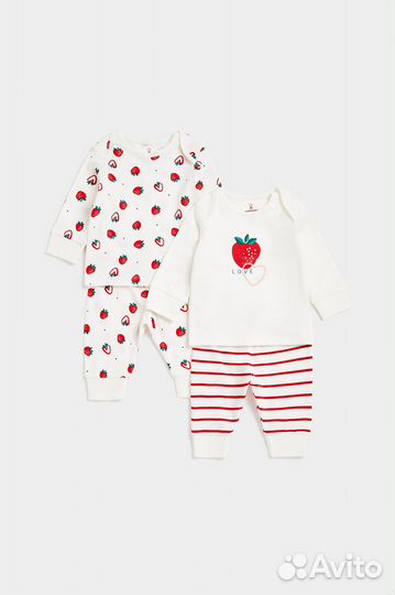 Пижамы 2 шт. Mothercare для девочки, 86 см (18 мес.)
