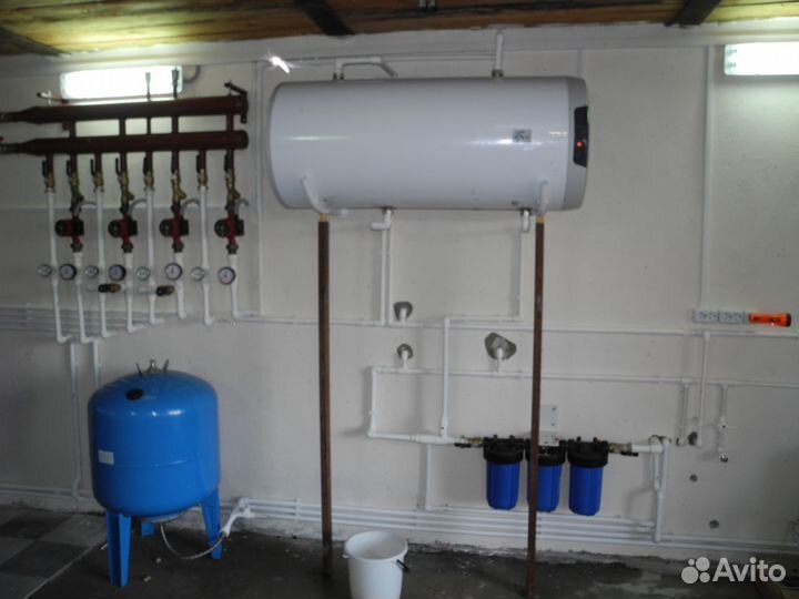 Монтаж отопления, водоснабжения, электромонтаж