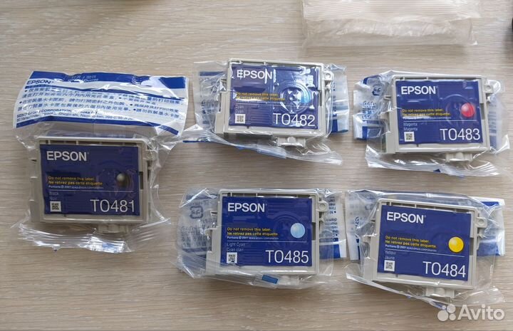 Картриджи Epson t0481, t0482, t0483, t0484, t0485