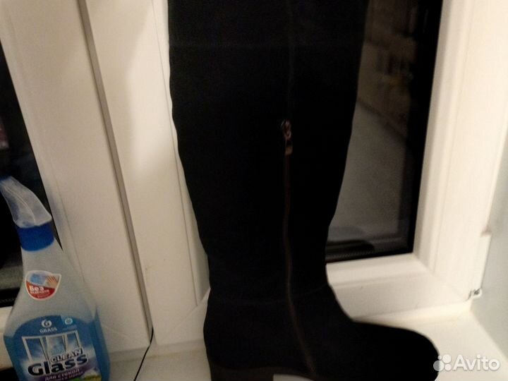 Сапоги женские зимние замшевые. 41 р