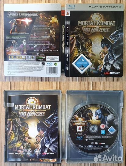 PS3. Mortal Kombat vs DC Universe Steelbook (+чек)