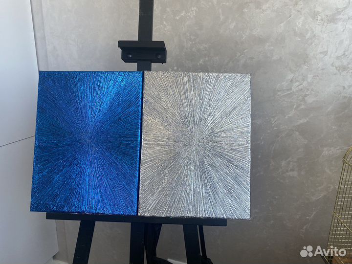 Картины Лучи комплект холст ручная работа