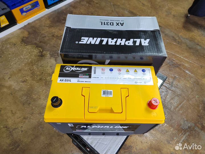 Аккумулятор гелевый Alphaline AGM 90 Ач обр 800 А