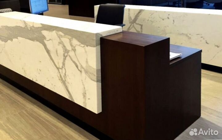 Барная стойка для клиники из искусственного камня