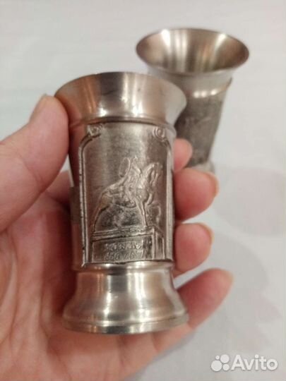 Стопки, рюмки олово Германия