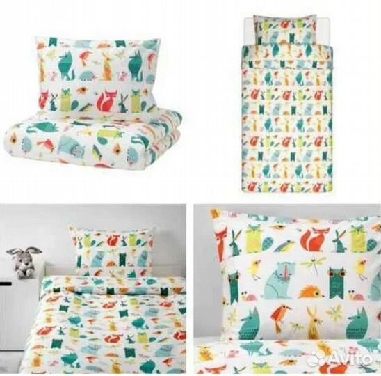 Постельное белье IKEA зверюшки Новое