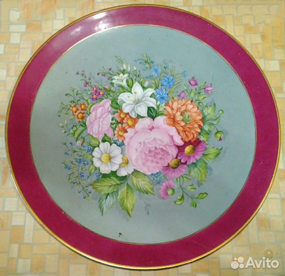 Редкая тарелка Вербилки. Авторская роспись