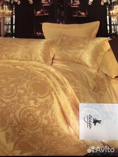 Покрывало из жаккарда евро + 2 наволочки