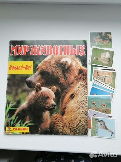 Альбом с наклейками, наклейки Мир животных Panini