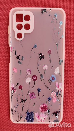 Чехол Samsung A12/M12 (матовый/силикон/защита)