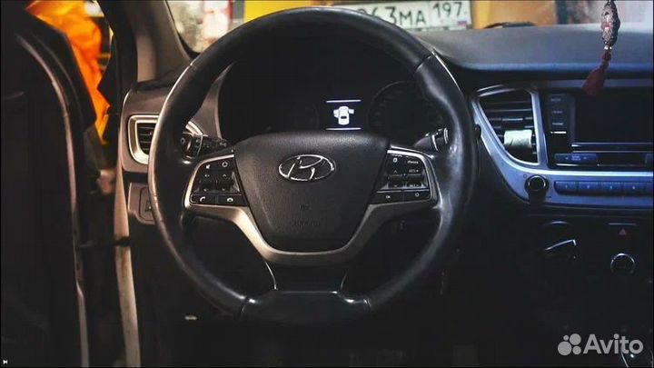 Рулевая подушка безопасности на Hyundai Solaris 2