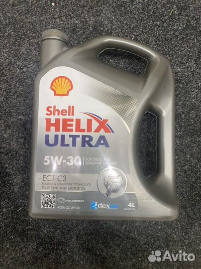 Масло моторное shell 5w30