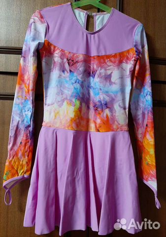 Купальник гимнастический с юбкой, р. 134-146