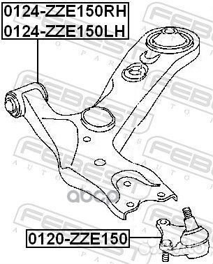 Рычаг правый toyota corolla E18, avensis T27 01