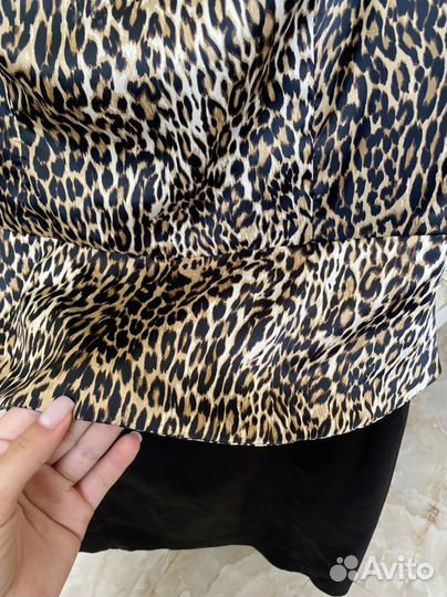 Платье леопардовое