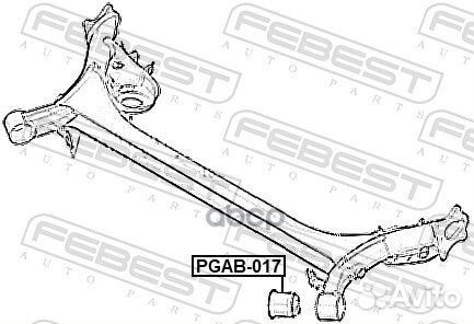 Сайлентблок задней балки Peugeot 308 07 pgab017
