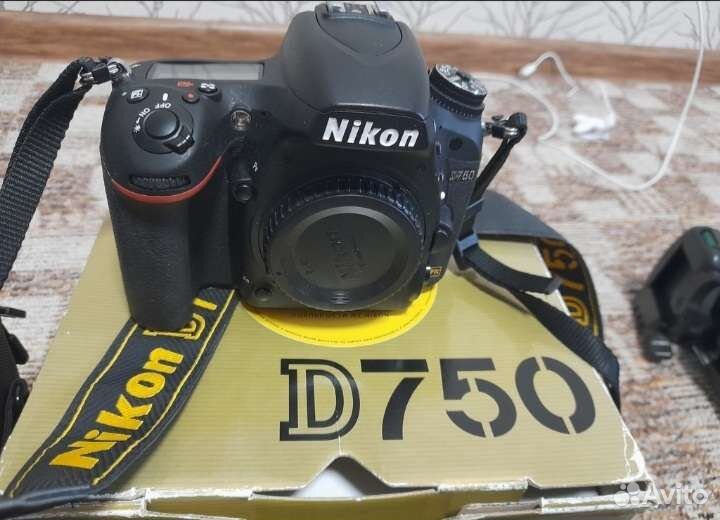 Зеркальный фотоаппарат nikon d750 с обьективами