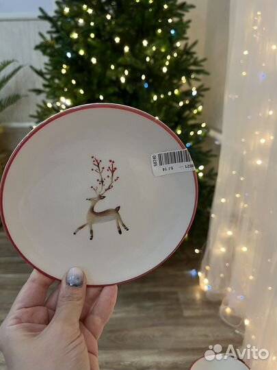 Новогодняя посуда сервиз lc waikiki