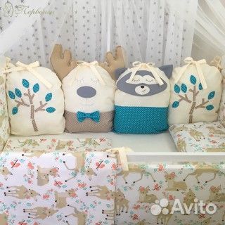 Детское постельное белье, бортики в кроватку