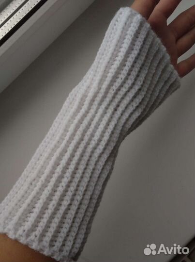 Митенки вязаные