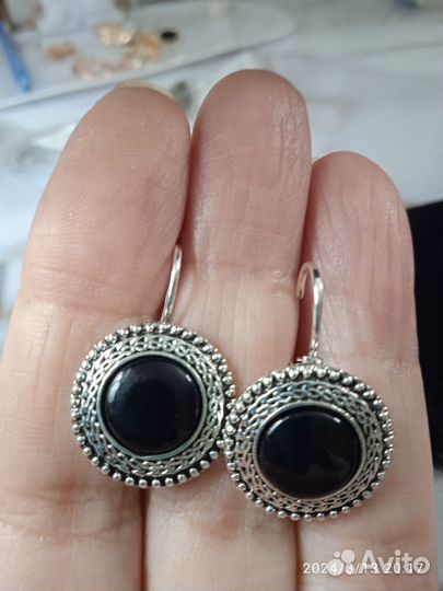 Серьги винтажные